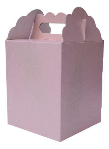 Cajita Cubo/tiendita Pastel-candy Bar-souvenirs-9*9*11-x 30 Naranja Liso