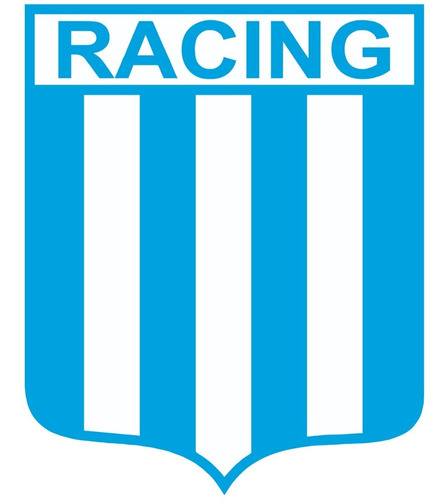 Calco Stickers De Vinilo De Racing Grande Club Futbol Ploter