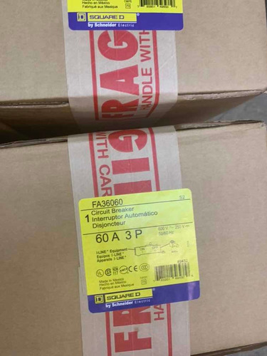 Interruptor Termomagnetico I Line 3x60 Squared D 3p 60 Amp