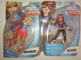 Super Hero Girls Supergirl Y Batgirl Chicas