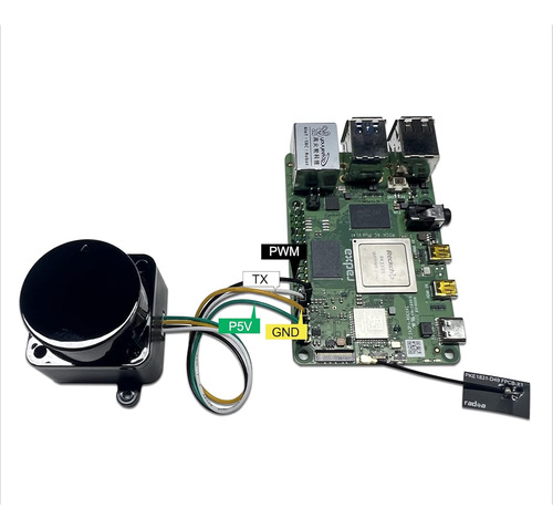Fhl-ld19 Kit De Sensor De Distancia Lidar 2d De 360 Grados,