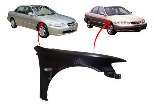 Paralama Accord 1998 1999 2000 2001 2002 Direito