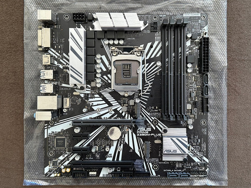 Placa Mãe Asus Prime Z390m-plus Z390 Intel Lga 1151 Ddr4 Preto (Usado)