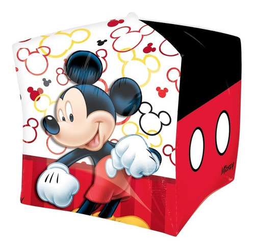 Globo Cubez Loco Por Mickey Mouse Cubo 3d Fiesta Cumpleaños
