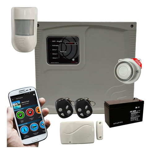 Kit Alarma Domiciliaria Casa Inalámbrica Celular Gsm- Atix