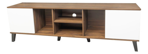 Mesa De Tv Moderno Bossa Galt Café Color Marrón