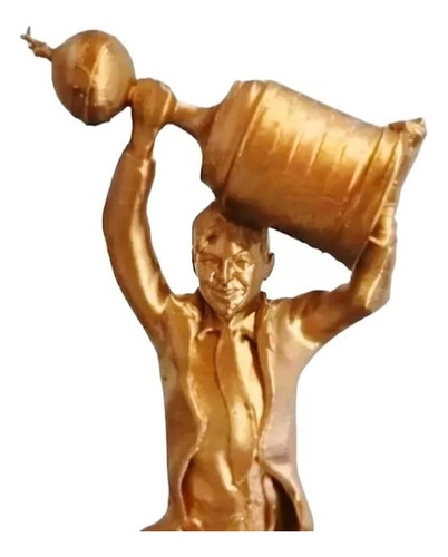 Estatua Marcelo Gallardo Muñeco River Plate Decoración Dorado