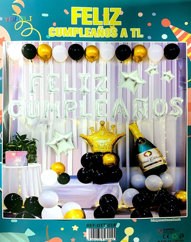 Kit De Globo Feliz Cumpleaños
