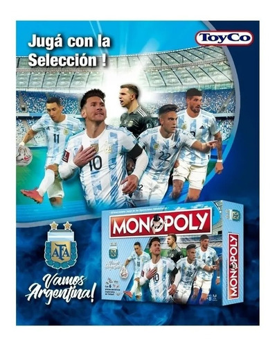 Monopoly Juego De Mesa Selección Argentina Afa Futbol