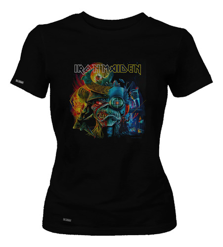 Camiseta Dama Iron Maiden Rock Metal  Dbo2