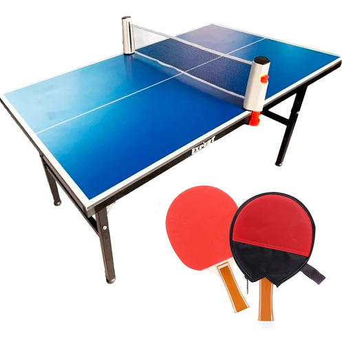 Mini Mesa De Ping Pong Reforzada + Red + Regalos - El Rey