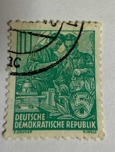 Sello Postal R.d. Alemana Consejos De 1953