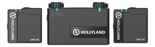 Sistema Microfone Lapela Hollyland Lark150 Duplo 2.4g Preto
