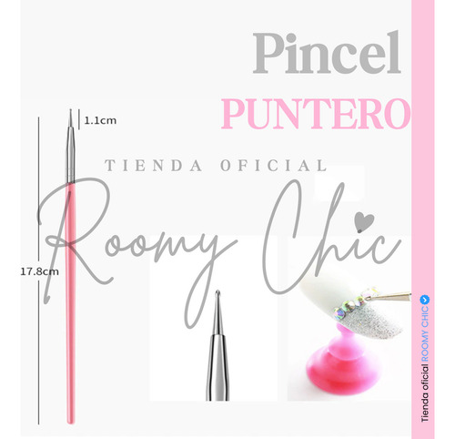Pinceles Decoración Mano Alzada Uñas Gel Semipermanente 15pz