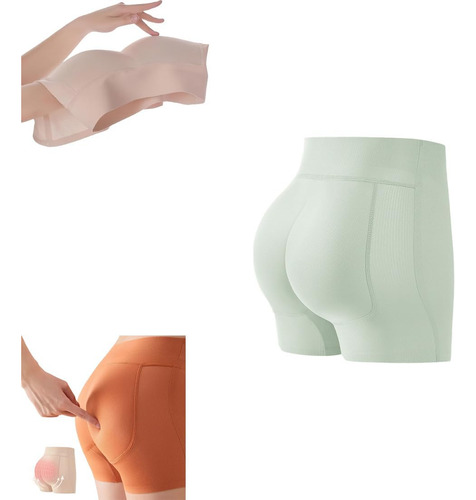 Bragas Tipo Bóxer De Nalgas Falsas De Látex Para Mujer