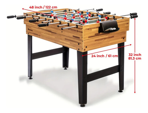 Juego De Mesa Solioes 13en1 Futbolito Billar Hokey Ajedrez +