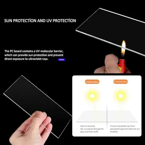 Panel De Policarbonato Transparente Para Techo, Protección U