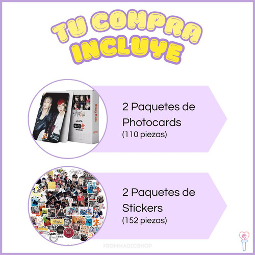 - Stray Kids (110 Photocard + Sticker) Kit Pegatina +