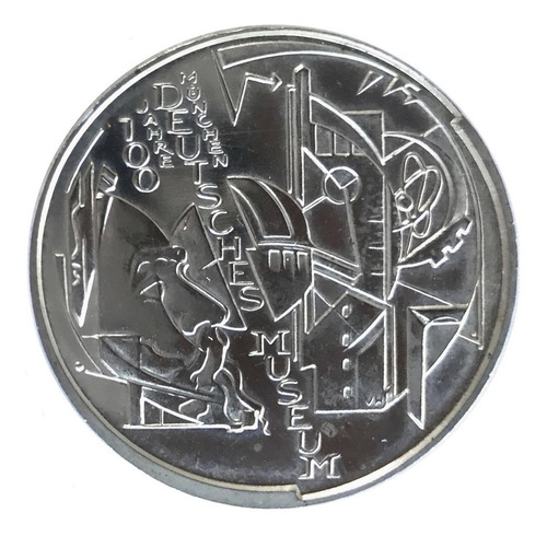 Moeda Prata 10 Euro Alemanha 2003 Museu De Munique