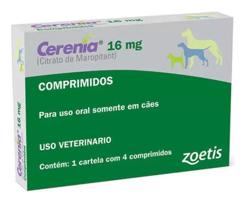 Cerenia Zoetis Comprimido 16mg Para Cães