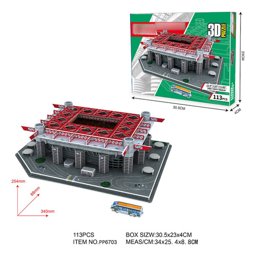 A Rompecabezas De Estadio 3d De 113 Piezas For Aprender