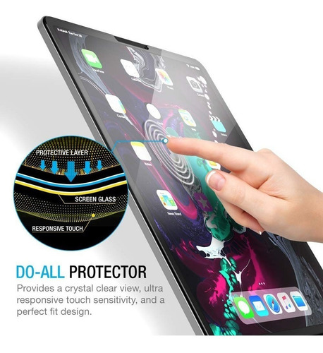 Mica De Vidrio Templado 9h Para iPad Pro 11 M2 2022 4gen