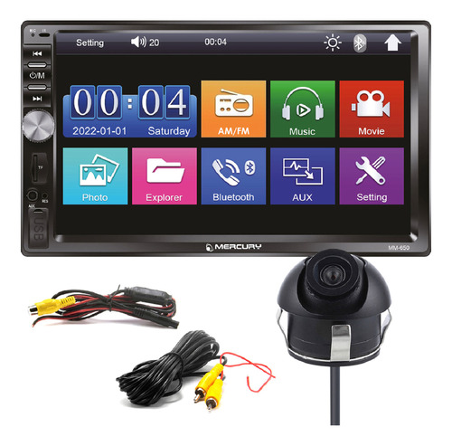 Pantalla Stereo Mirror Link Mercury Bluetooth Camara Angulo