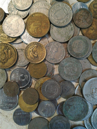 Imagem 4 de 10 de 500gr De Moedas Antigas Não Garimpadas. Raras.