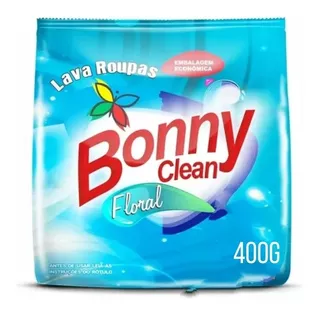 Sabão Em Pó Bonny Clean Limpeza Total Floral Antibacterial Sachê 400 Kg