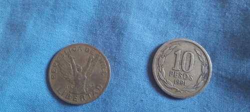 Moneda De 10 Pesos De 1981 Y 1989