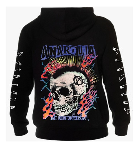 Campera Airbag Anarquía Alfileres Punk River Por Underfan