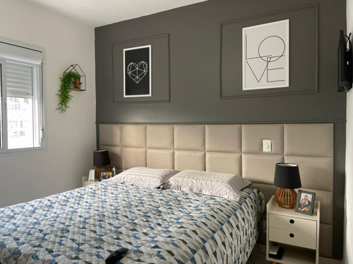 Cabeceira Estofada Modular Em Placas, Cada Módulo 50x30
