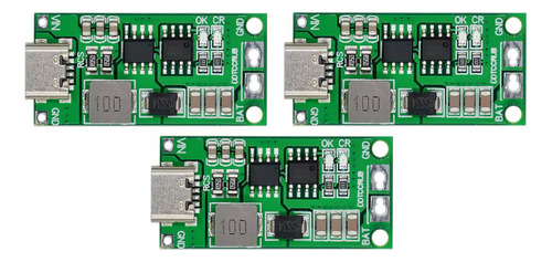 Pack X3 Cargador 2 Bat18650 2s 8.4v 2amp Con Protección Usbc
