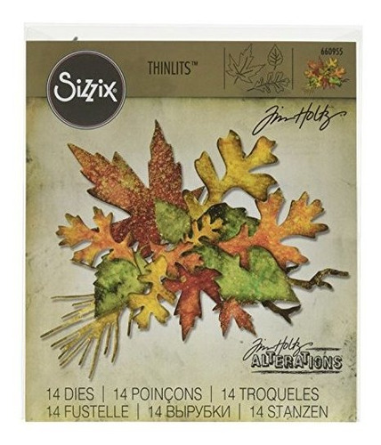 Sizzix 660955 Thinlits Die Set Fall Foliage De Tim Holtz 14p