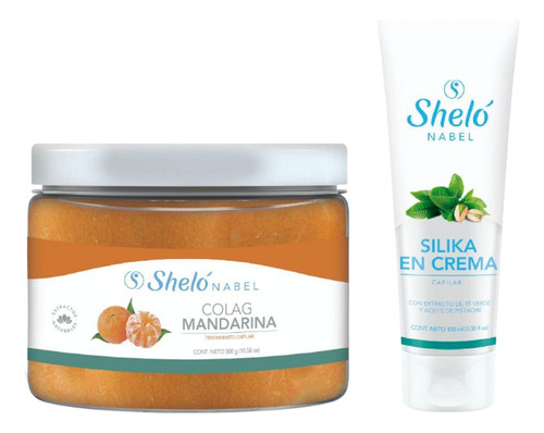 Colag Mandarina Tratamiento Capilar + Silika En Crema Shelo