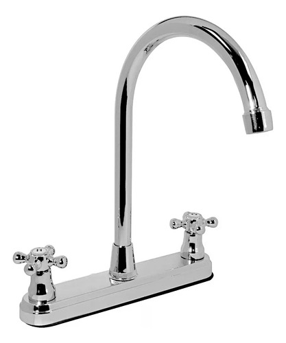 Mezcladora Cromada Abs Para Fregadero 8puLG Fontanery