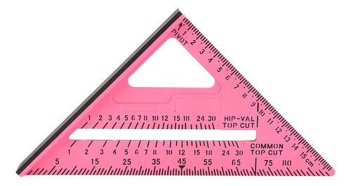 Regla Triangular Cuadrada De 7 Pulgadas Para Carpintería, De