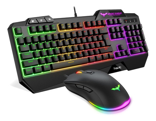 Teclado Y Mouse Havit Para Juegos Con Cable, Led Con R Fr32w