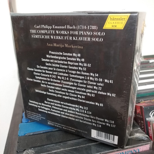 Box 26 Cd Markovina Cpe Bach Complete Works For Solo Piano