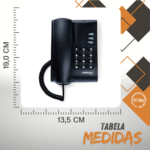 Kit Com 10 Telefone Fixo Com Fio Para Pousada Hotel Motel