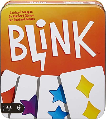 Mattel Games Blink Juego De Cartas En Lata De Almacenamiento