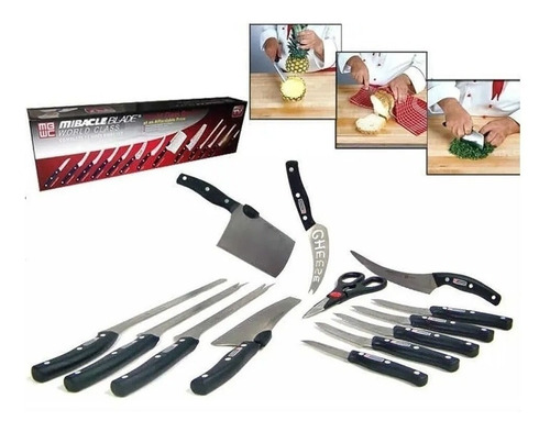 Juego De Set Cuchillos Profesionales Chef Miracle Blade 13 P