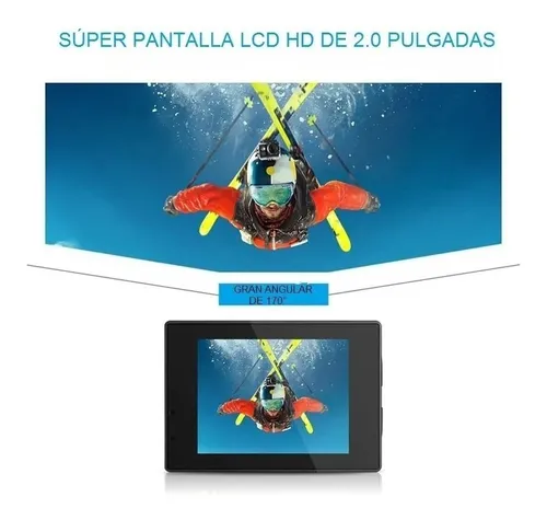 Cámara Deportiva Full Hd 1080p Waterproof 30m Rosada Sports