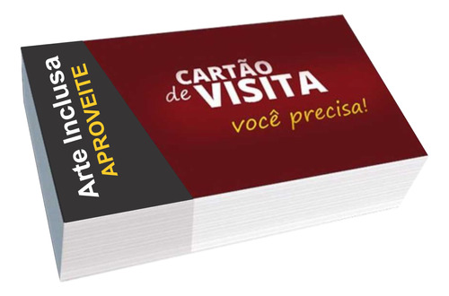 Cartão De Visita 1000 Un Color Verniz Frete Grátis Confira