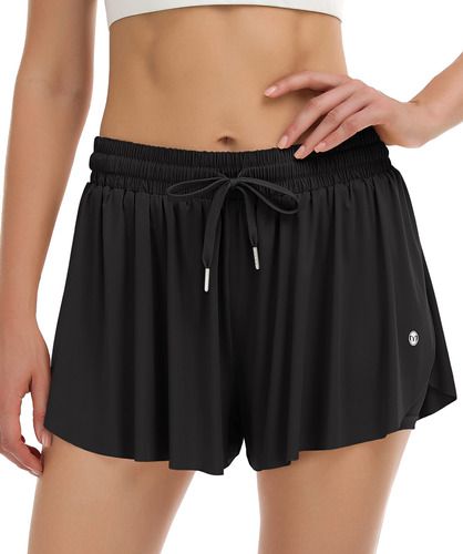 Mirity Pantalon Corto Deportivo 2 1 Para Mujer Correr Yoga