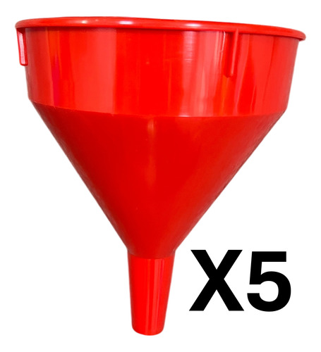 5 Piezas Embudo Mediano De Plástico 2l Resistente