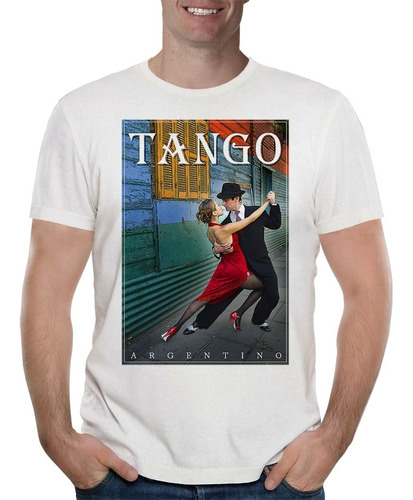 Remera Tango Argentino Turistico La Boca Hombre Purple Chick