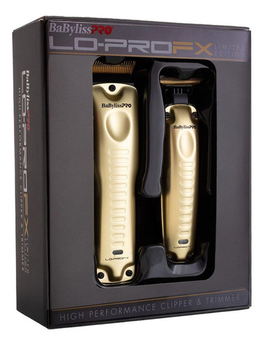 Kit Babyliss Pro Máquina De Corte E Acabamento Lo-profx Gold