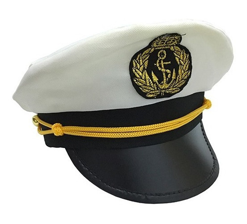 Sombrero Capitán Marino Gorro Naval Fiestas Disfraces 