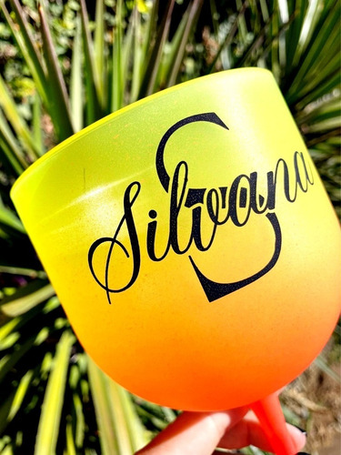 50 Taça Gin Sunset Neon Personalizadas 600ml Degradê Fr/v